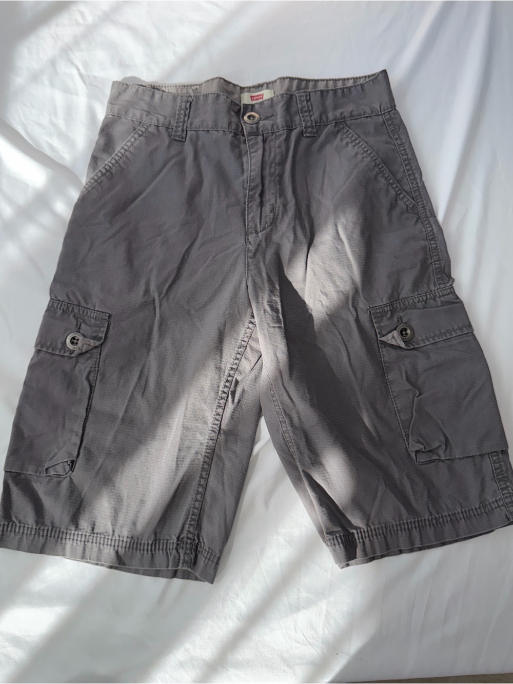Levi's Boys Charcoal Cargo Shorts